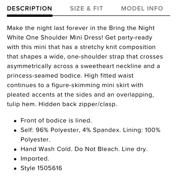 Lulu’s White One Shoulder Dress 🤍 - Picture 10 of 12